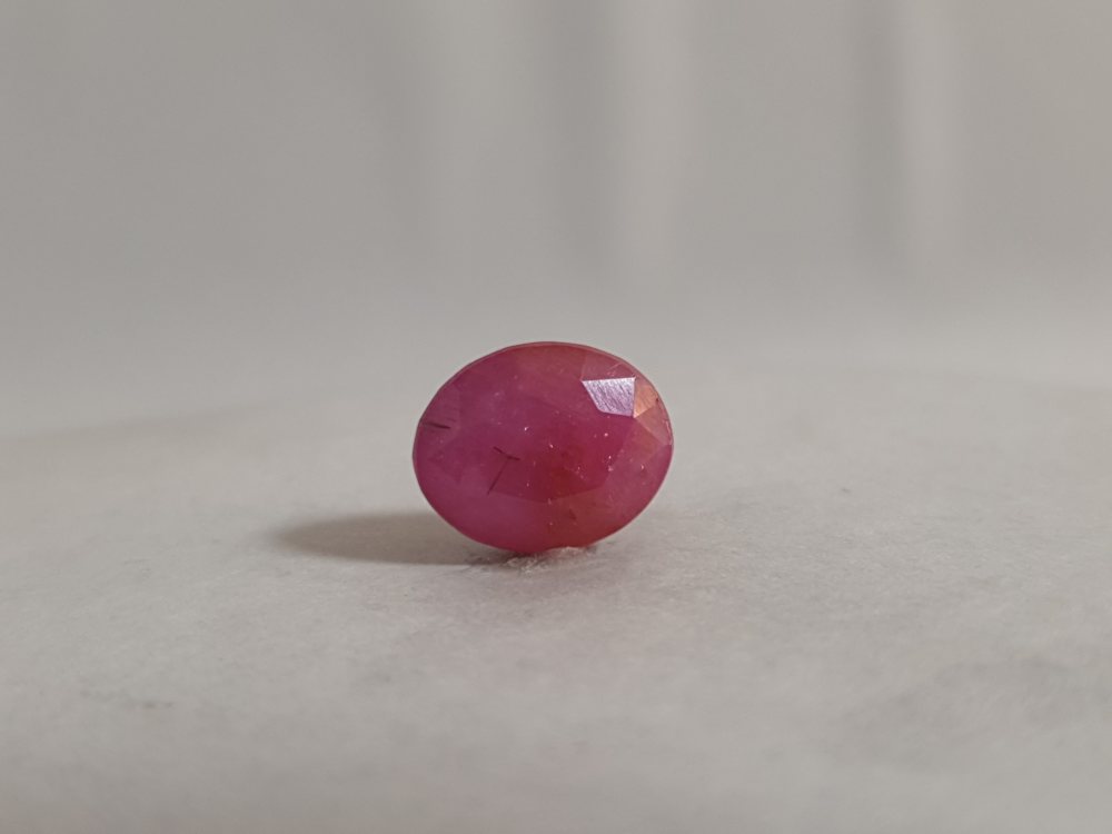 NATURAL RUBY UNHEATED - 6.71CT