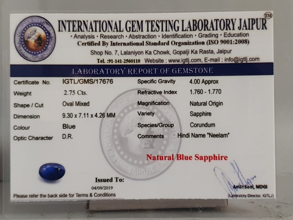 SRILANKA BLUE SAPPHIRE SILONI
